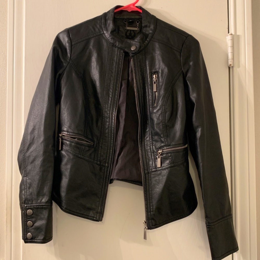 Faux leather jacket
